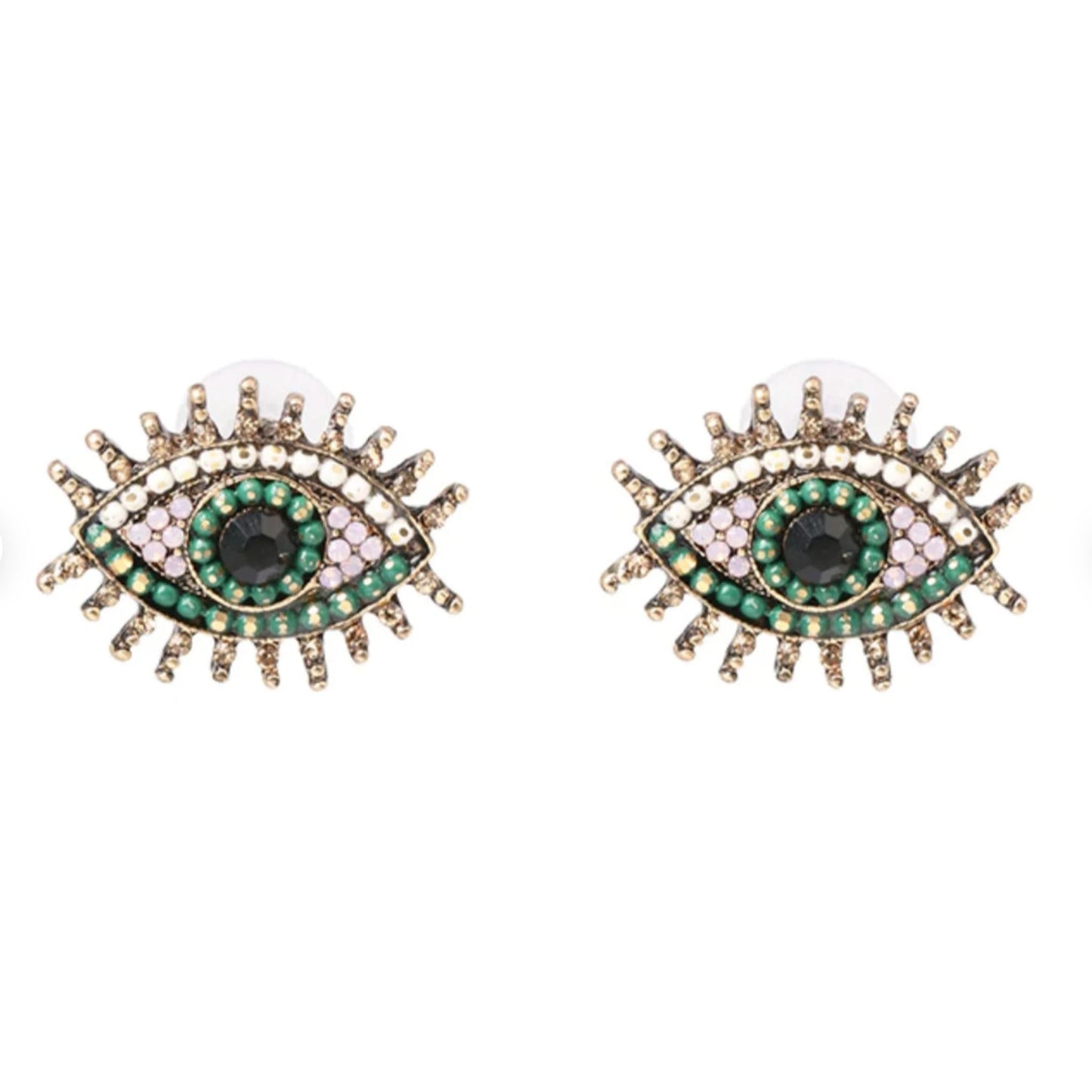 Evil Eye Large Stud Earrings