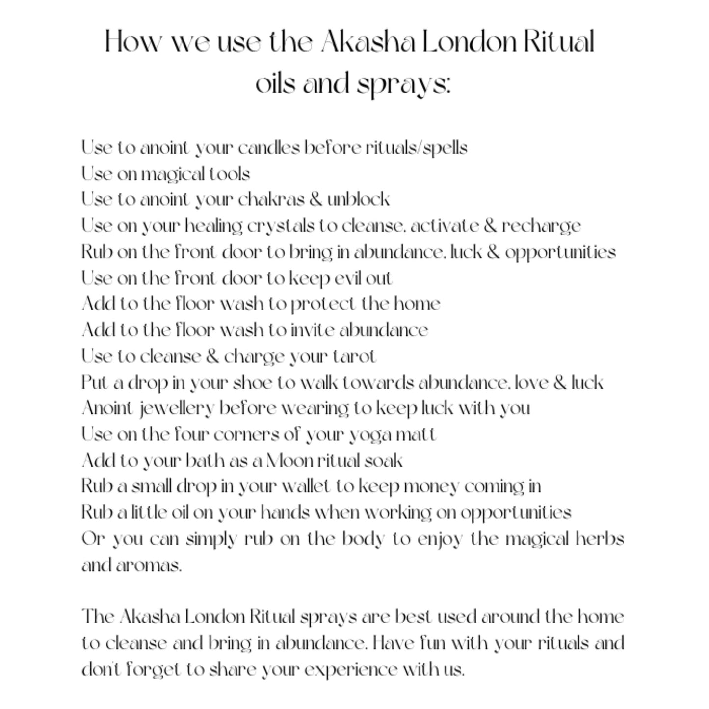 Liquid Luck Magical Ritual & Spell Mist
