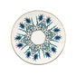 Evil Eye Inspired Cup & Saucer, Blue & White, Set of 2